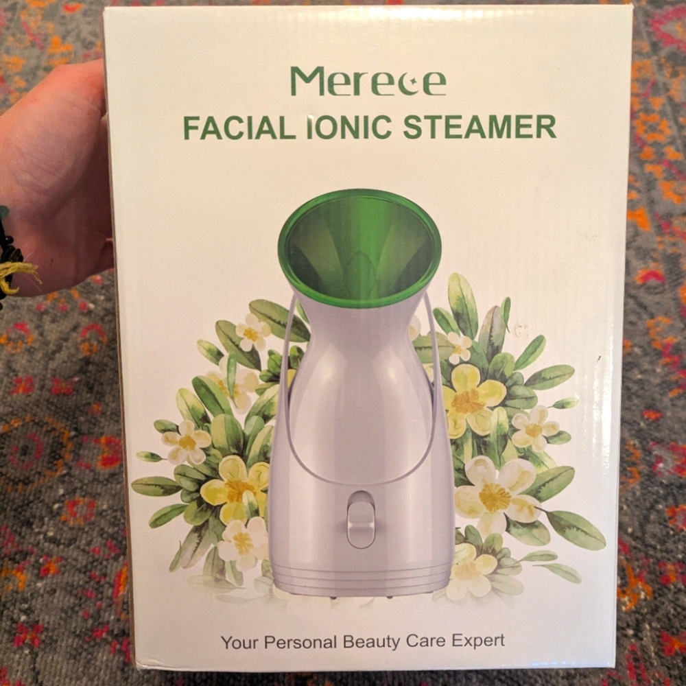 Facial Ionic Steamer with green tea masks
